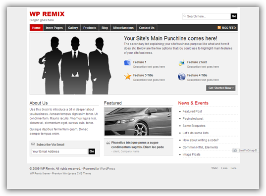 WP Remix v3.0 WordPress Premium Theme
